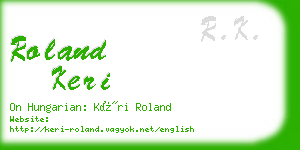 roland keri business card